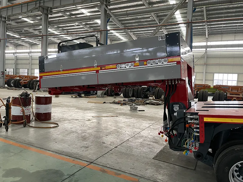 Heavy Duty Hydraulic Modular Trailer front Heavy Duty Hydraulic Modular Trailer front